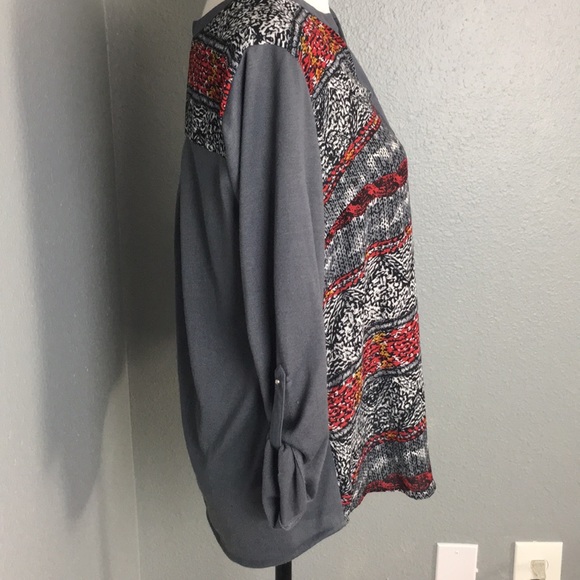 Black Rainn Mixed Media Top - Picture 5 of 5